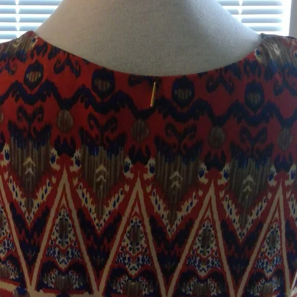 T-Bags Los Angeles Womens Long Beautiful Aztec Design Maxi Tank Dress - Picture 16 of 16